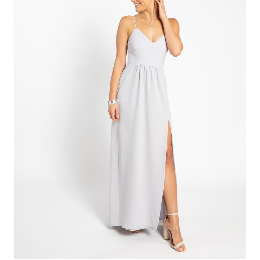 Dove Grey Bridesmaid Dress